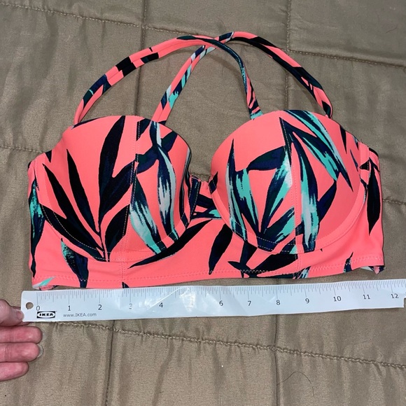 Old Navy Pink and Green Bikini Top - Picture 2 of 6